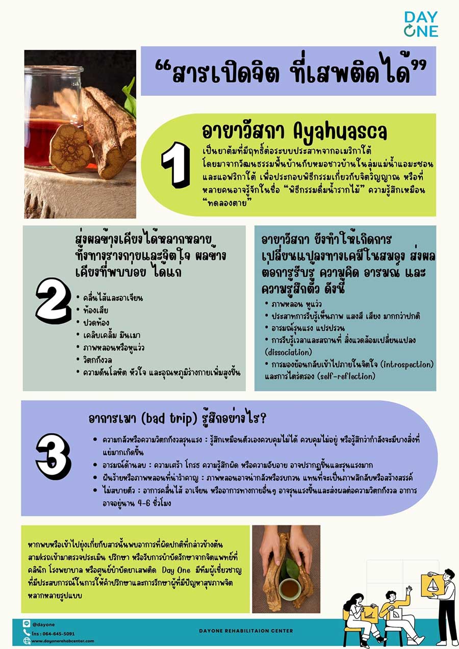 อายาวัสกา สารเปิดจิต ที่เสพติดได้